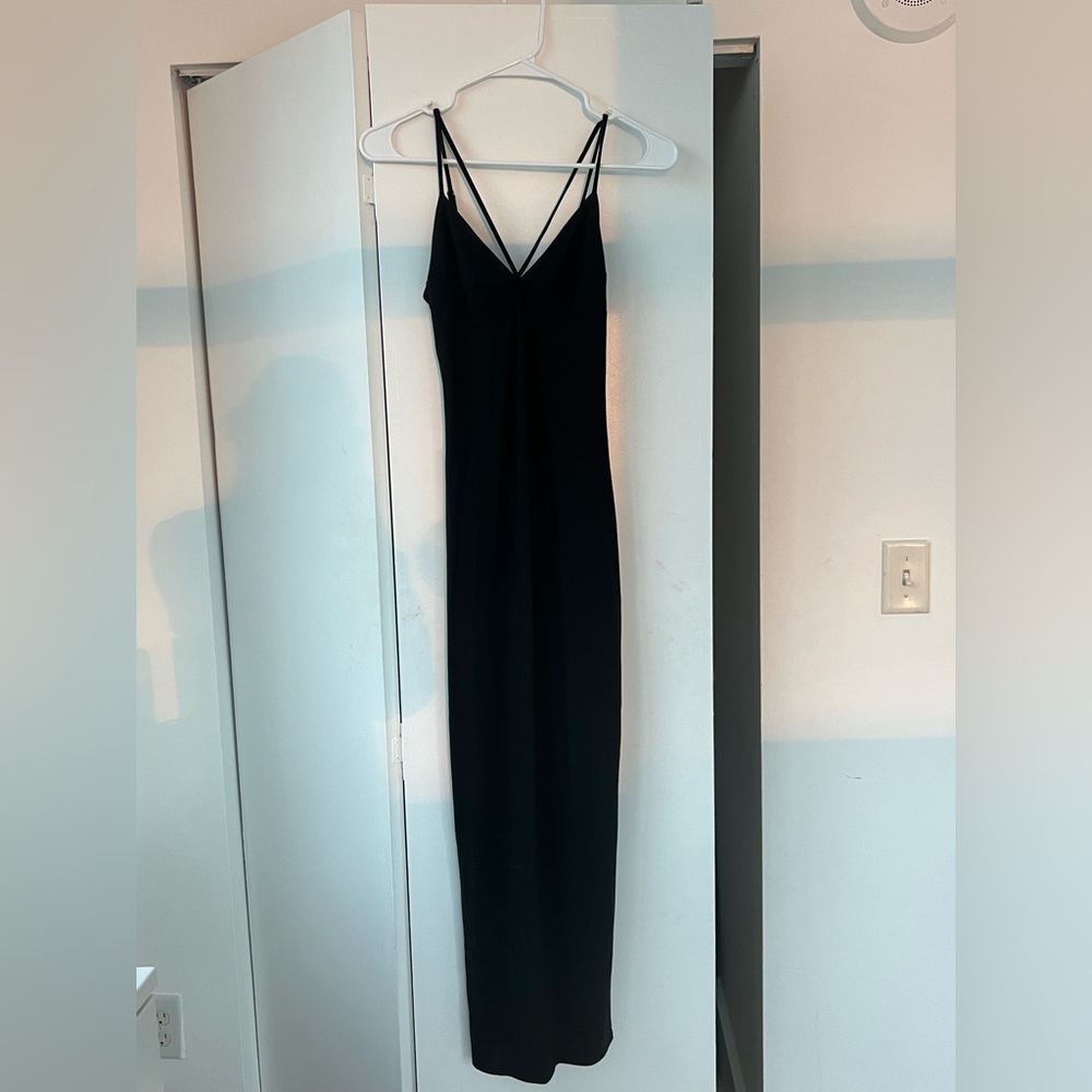 Black Reformation Midi Dress